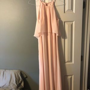 Light pink formal dress